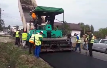 Covor asfaltic pe drumul  DJ606A, Breasta -Argetoaia